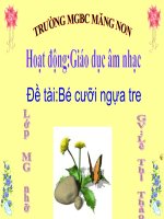 GDÂN : Bé cưỡi ngựa tre(bài hát đồng dao)