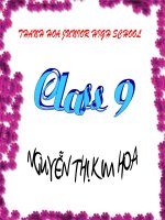 ÔN TẬP HỘC KỲ II LỚP 9