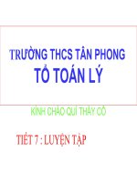 Tiết 7 Luyện Tập
