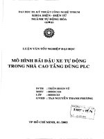 Mô hình bãi đậu xe tự động trong căn nhà cao tầng dùng PLC