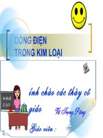 Dòng điện trong kim loại (Vật lí 12)