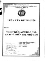 Thiết kế mạch báo giờ, lịch và hiển thị nhiệt độ