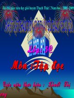 TAP DOC LOP 5 TIET 30:VE NGOI NHA DANG XAY