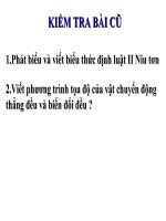 CHUYỂ ĐỘNG CỦA VẬT BỊ NÉM