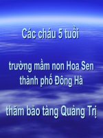 Các cháu thăm bảo tàng Quảng Trị- 2010