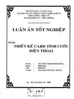 Thiết kế card tính cước điện thoại