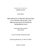 Biện pháp quản lý phương tiện dạy học ở các trường trung học cơ sở trên địa bàn quận ngũ hành sơn, thành phố đà nẵng