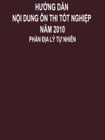 ôn tập ttốt nghiệp phần địa lý tự nhiên