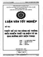 Thiết kế và thi công hệ thống điều khiển thiết bị điện từ xa qua đường dây điện thoại