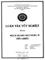 Mạch quang báo dùng vi điều khiển
