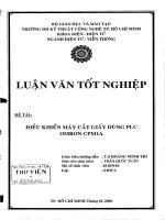 Điều khiển máy cắt giấy dùng plc omron cpm1a