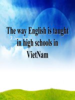 The way English is taught in Vietnamese schools