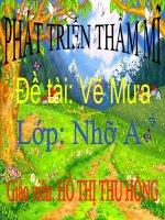 Vẽ thiên nhiên - Vẽ mưa