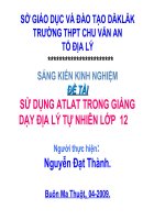 Su dung Atlat trong giang day dia ly tu nhien lop 12