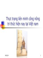 Thuc trang lien minh cong nong tri