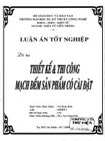 Thiết kế và thi công mạch đếm sản phẩm có cài đặt