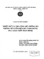 Thiết kế và thi công hệ thống đo thông số lưới điện, điều khiển bù Cos dùng PLC giao tiếp màn hình
