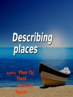 Ways to describe  the place