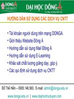 Hướng dẫn các dịch vụ CNTT cho giáo dục