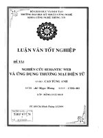 Nghiên cứu Semantic Web và ứng dụng thương mại điện tử