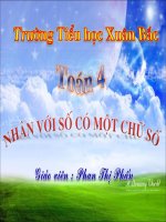 TOAN 4: NHAN VOI SO CO 1 CHU SO