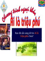 Ngoại khóa: Ai là triệu phú