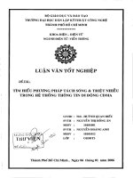 Tìm hiểu phương pháp tách sóng và triệt nhiễu trong hệ thống thông tin di động CDMA