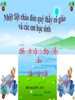 Đọc diễn cảm cấp trường lần 1.Năm học 2009 -2010