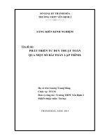 skkn phát triển tư duy thuật toán qua một số bài toán lập trình THPT yên định 2