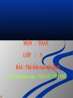 Thể tích của 1 hình