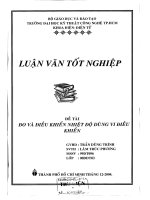 Đo và điều khiển nhiệt độ dùng vi điều khiển