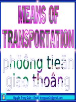 MEANS OF TRANSPORTATION