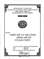 Thiết kế và thi công đồng hồ số có báo thức