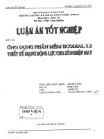 Ứng dụng phần mềm Ecodial 3.2 thiết kế mạng động lực cho xí nghiệp may