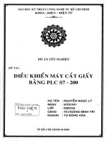 Điều khiển máy cắt giấy bằng PLC S7 200
