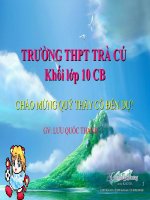 Giáo án điện tử bài Chuyển động ném ngang.