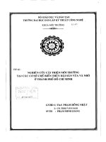 Nghiên cứu cải thiện môi trường tại các cơ sở chế biến thủy hải sản vừa và nhỏ ở thành phố Hồ Chí Minh