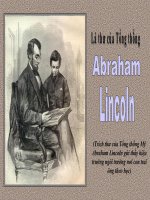 Lá thư của TT A.Lincoln