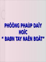 bạn biết gì về phương pháp bàn tay nặn bôt