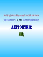Axit Nitric  HNO3