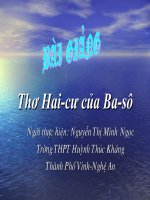 Thơ Hai-ku của Ba-shô