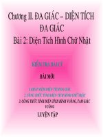 DIỆN TÍCH HÌNH CHỬ NHẬT