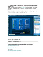 hướng dẫn cài đặt English study pro 2012