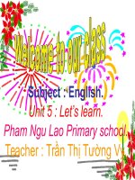 let''''s learn 1B unit 5