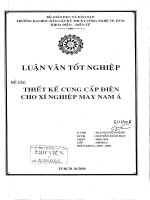 Thiết kế cung cấp điện cho xí nghiệp may Nam Á