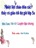 toan 5: luyen tap quang duong