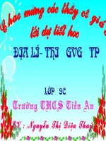 TIẾT 25- VÙNG BẮC TRUNG BỘ