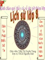 Tiết 49. Bài 28-Sử 8