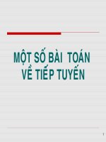 Cac dang toan Tiep tuyen