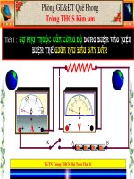 tiết 1. sự phụ thuộc của cường độ